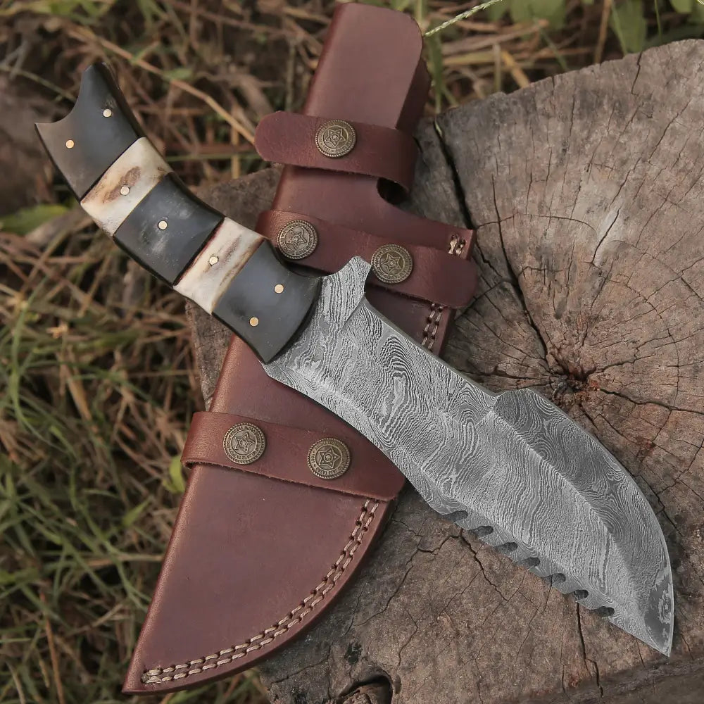 Damascus Tracker Knife