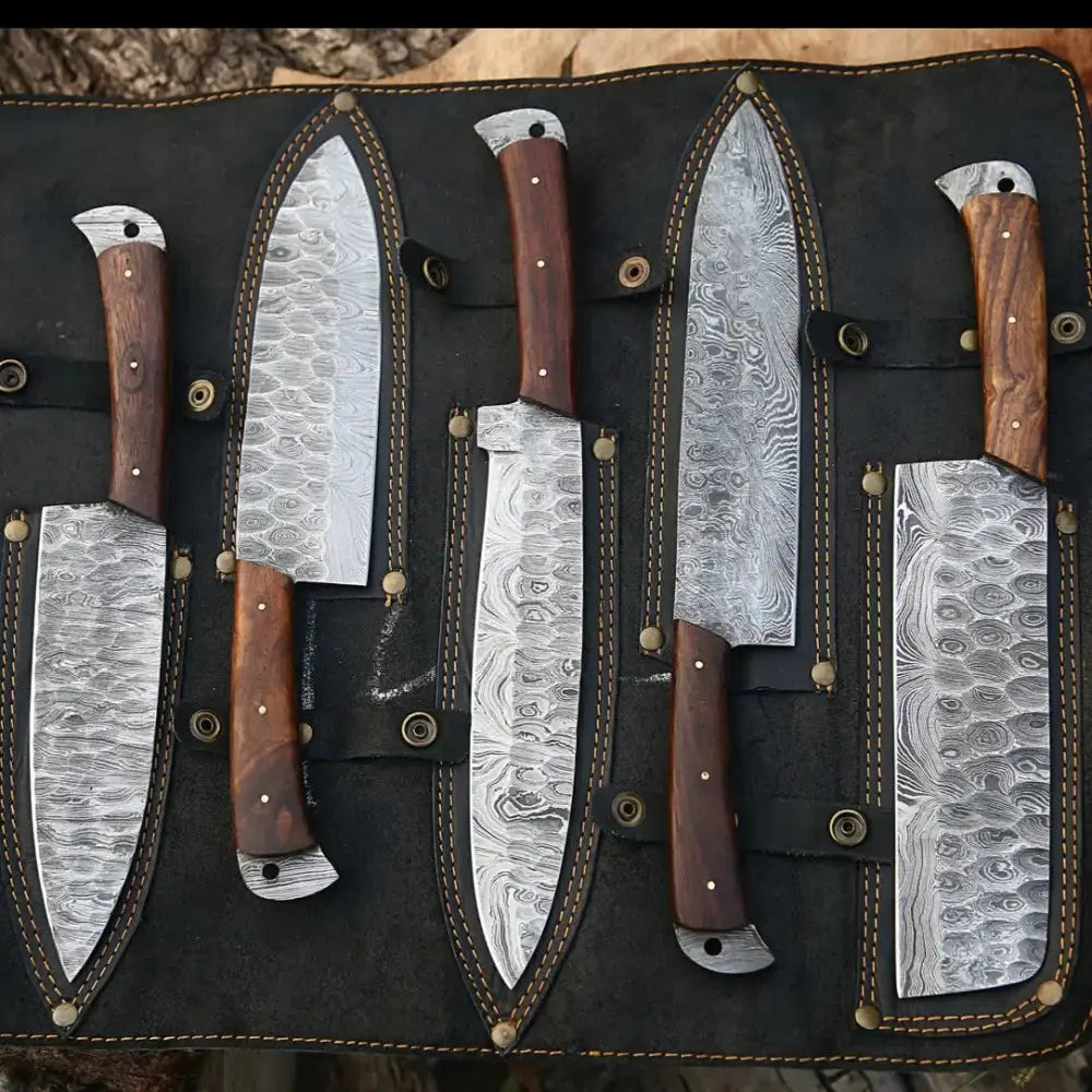 Damascus Knife Set - Chef Knife Set