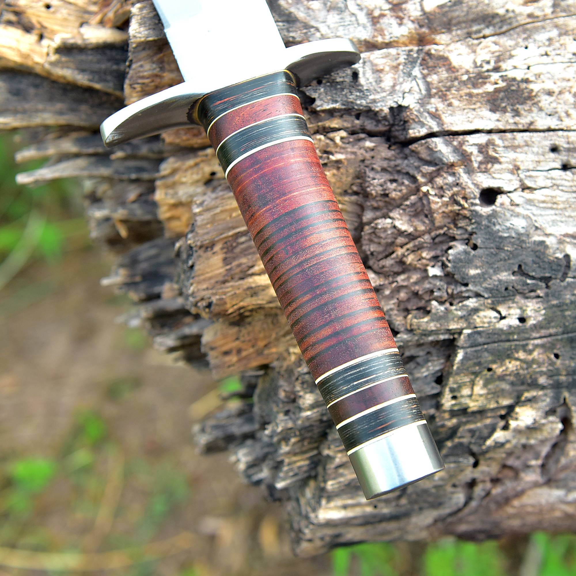 Longreach Ranger Sword – Full-Length Satin Blade Field Sword with Leather Grip & Shoulder Sheath {FREE GIFT}