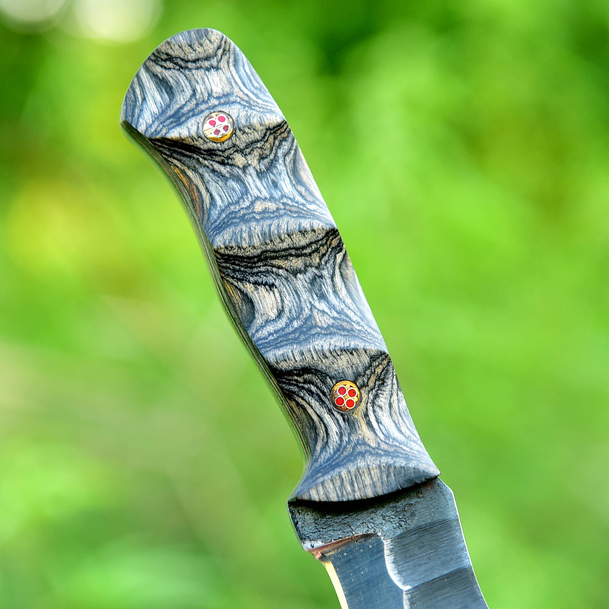 Stonewash Tracker Elite Fixed Blade Knife – Rugged Stonewashed Utility Blade with Sculpted Handle {FREE GIFT}